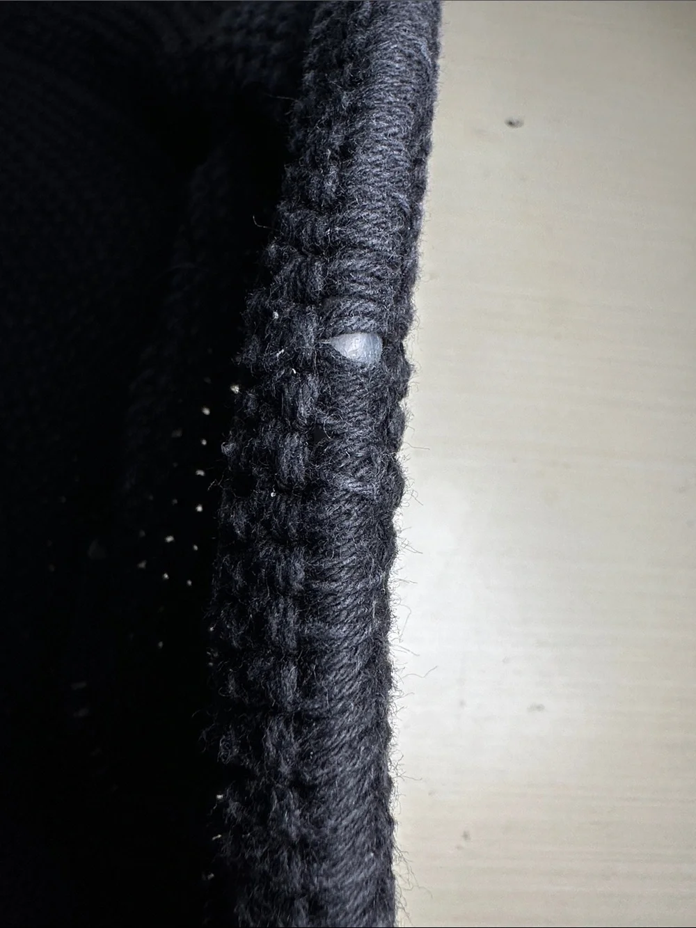 Classic Wide-Brim knit Black protective large brim floppy Sun Hat